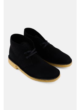 clarks Men Standard Lace Up Desert Ankle Boots, Black  - Image 1