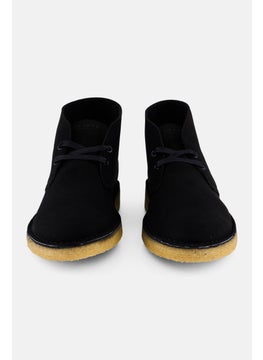 clarks Men Standard Lace Up Desert Ankle Boots, Black  - Image 3