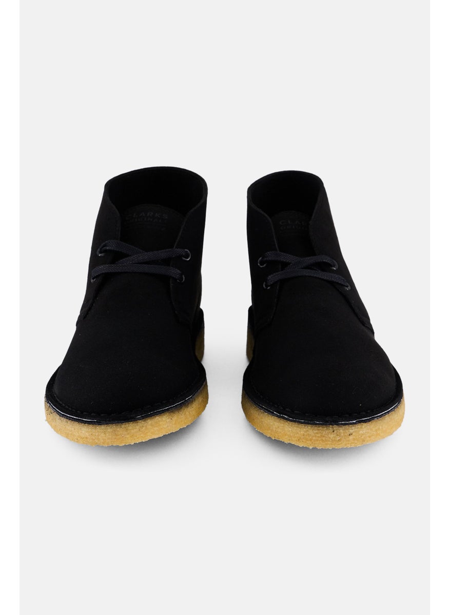 clarks Men Standard Lace Up Desert Ankle Boots, Black  - Image 3