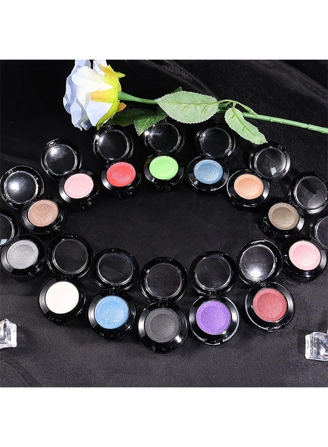 QIAOYAN Single Pink Matte Shimmer Eyeshadow,Bright High Pigment Intense Monochrome Eye Shadow,Comes With Eyeshadow Brush and Mirror,24 Hour Eye Makeup Longwear Waterproof,Blendable#07 - Image 5