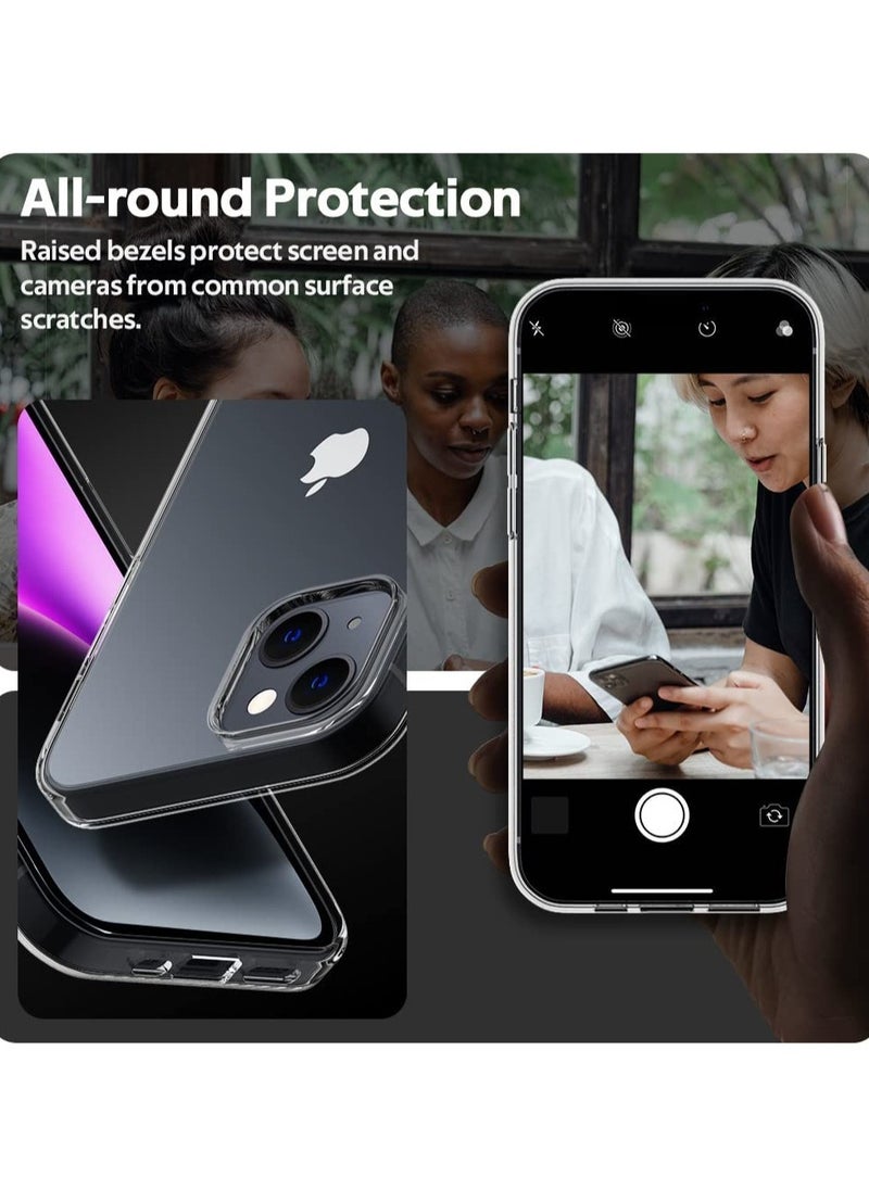 iPhone 14 Plus Case, iPhone 14 Plus Case Clear, Aeska Ultra [Slim Thin] Flexible Clear TPU Scratch Resistant Gel Rubber Soft Silicone Protective Case Cover for iPhone 14 Plus (Clear)