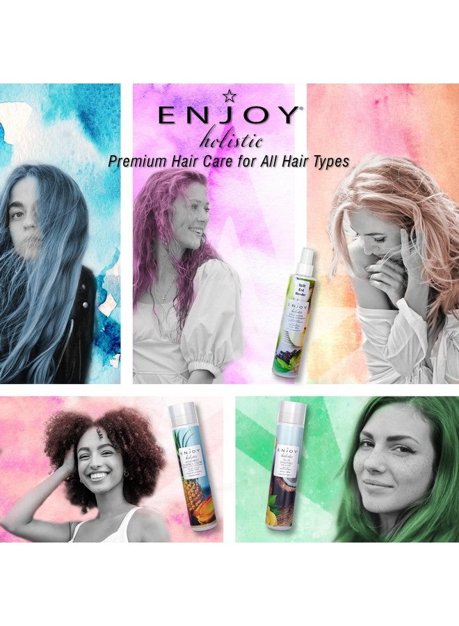 ENJOY Njoy Holistic Dlux Shampoo Ph 4.05.0 For All Hair Types Shampoo For Color Treated Hair Shampoo For Men And Women Curly Hair Shampoo 10 Oz.  - Image 4