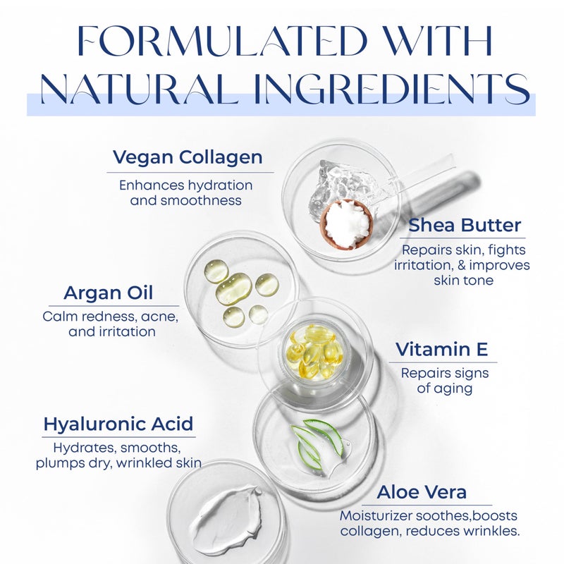 Skin 2.0 Hyaluronic Acid & Collagen Face Moisturizer â€“ Deep Hydration, Firming & Anti-Aging Day Cream For Dry Skin â€“ Dermatologist Tested, Korean Skin Care For All Skin Types, Clean Beauty â€“ 1.69 Oz - Image 5