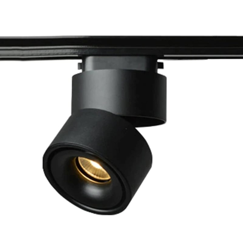 Harold Electricals Harold Electricals 20 Watt Black Body 360 COB LED Track Light Rotatable Indoor Focus Spotlight for Shop Showroom Living Room Malls Warm White Light TrackWay Not Included Pack of 1  - Image 1