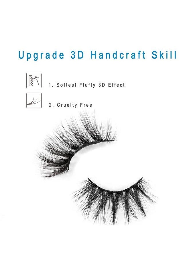 Miss Kiss 6 Pairs Lashes Fluffy Lash Natural Look False Eye Lash Faux Mink Fake eyelashes 3D Lightweight 25MM Cross Style Wispy Pack Soft for Cat Eye Makeup Women Reusable by Miss Kiss  - Image 4