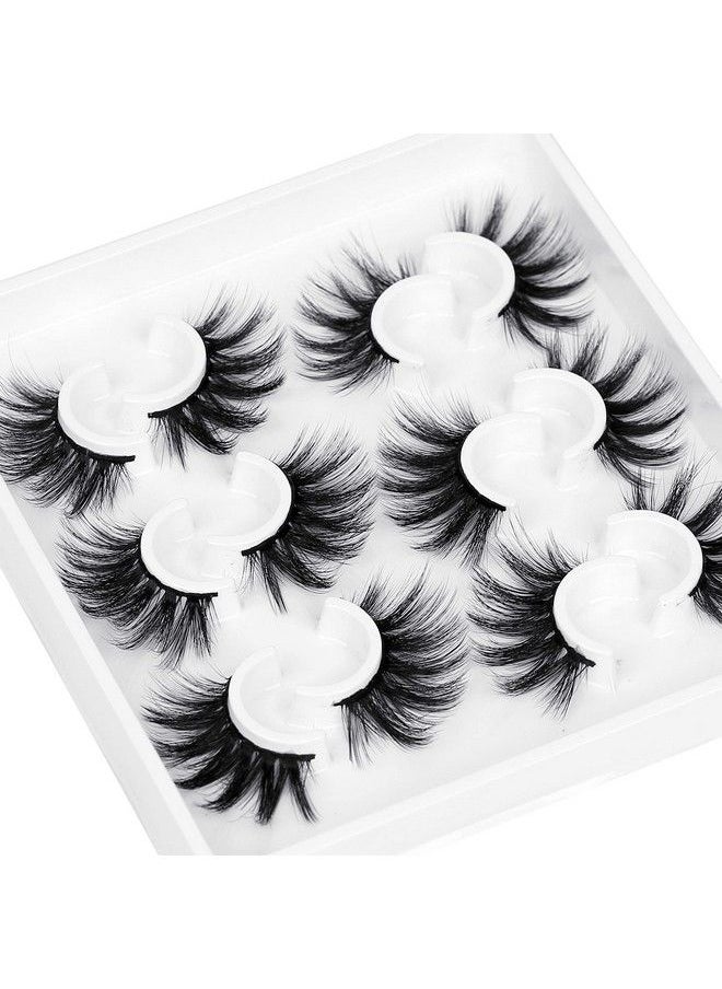 Miss Kiss 6 Pairs Lashes Fluffy Lash Natural Look False Eye Lash Faux Mink Fake eyelashes 3D Lightweight 25MM Cross Style Wispy Pack Soft for Cat Eye Makeup Women Reusable by Miss Kiss  - Image 5