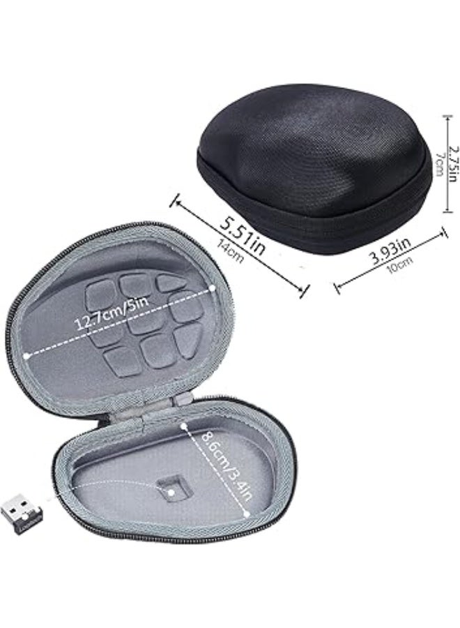 حافظة ماوس لاسلكية، حافظة حماية صلبة للسفر، شنطة تخزين متوافقة مع لوجيتيك ام اكس ماستر 3 / 3 اس / ماستر 2 اس / ام اكس ماستر (حافظة سوداء + رمادي داخلي) - Image 5