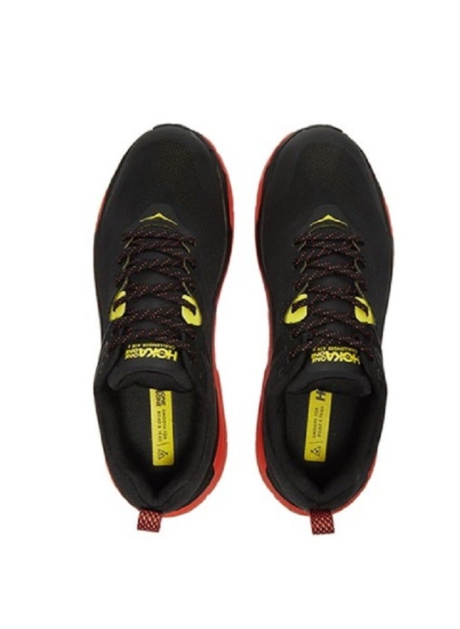 هوكا ون ون حذاء الجري الخارجي تشالنجر ATR 6 أسود/برتقالي للنساء والرجال للرياضة/التدريب على تسلق الجبال/المشي لمسافات طويلة - Image 4