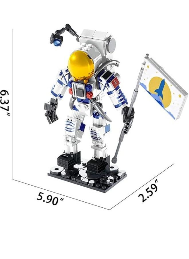 Generic - Space Explorer Robot Figures Building Blocks Characters Building Block Sets for Kids Character Blocks for Girls Girls Building Blocks Kids Building Blocks Assembly Toys Boys Toys Girls Block Games Creative Building Toys for Kids Character Play Figures Construction Blocks Imaginative Building Toys for Girls Building Toys for Kids and Unique Doll Characters - Image 1