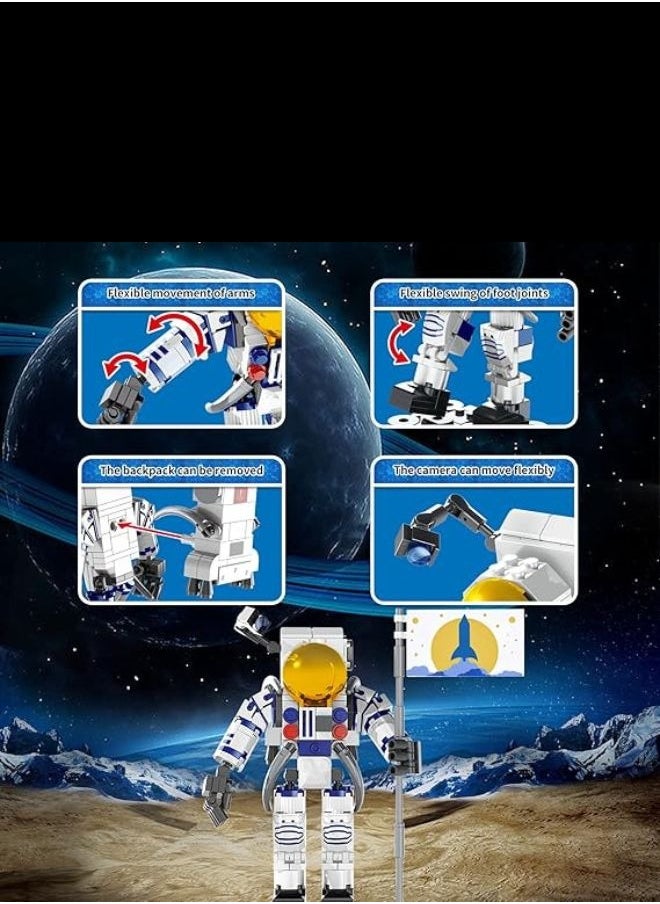 Generic - Space Explorer Robot Figures Building Blocks Characters Building Block Sets for Kids Character Blocks for Girls Girls Building Blocks Kids Building Blocks Assembly Toys Boys Toys Girls Block Games Creative Building Toys for Kids Character Play Figures Construction Blocks Imaginative Building Toys for Girls Building Toys for Kids and Unique Doll Characters - Image 1
