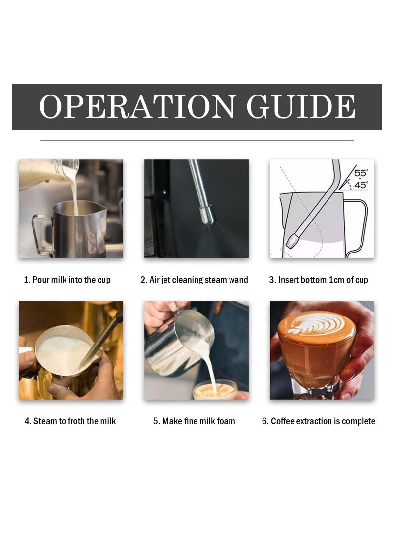 NIBEMINENT Coffee Maker Steam N3&4 Hole Nozzle, 304 Stainless Steel Wand Milk Foam Spout with Multiple Holes Tip for Breville 8 Series Espresso Machine Part Replacement - Image 2