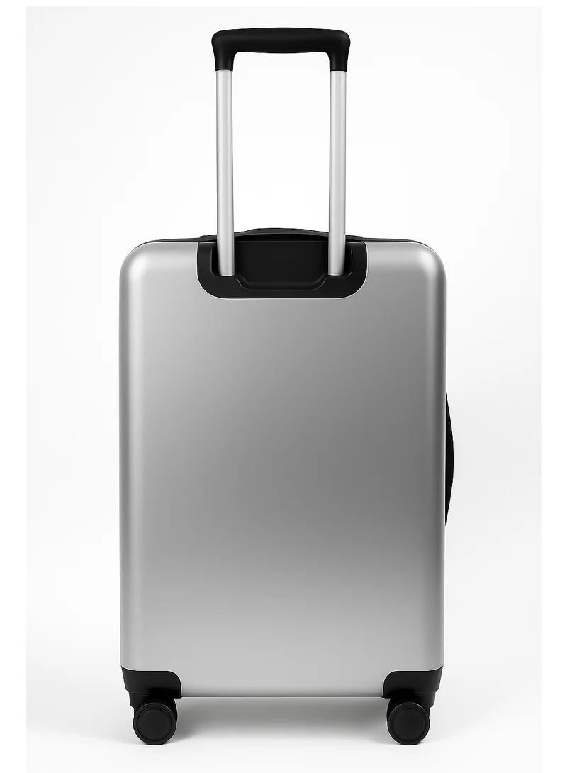 MNUK MANCHESTER 24inch Luggage bag| Polycarbonates & ABS Hardside Luggage Trolley with TSA Lock| Double 360Â° 4 Wheeler|Medium- 24 Inch|Silver