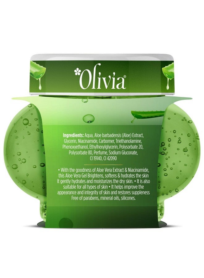 Olivia Moisture Rich Aloe Vera Gel With Aloe Vera Extracts | For Healthy And Smooth Skin | 140G - Image 3