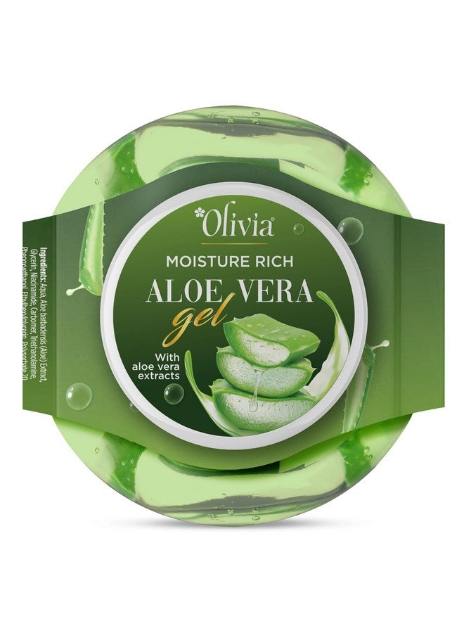 Olivia Moisture Rich Aloe Vera Gel With Aloe Vera Extracts | For Healthy And Smooth Skin | 140G - Image 2