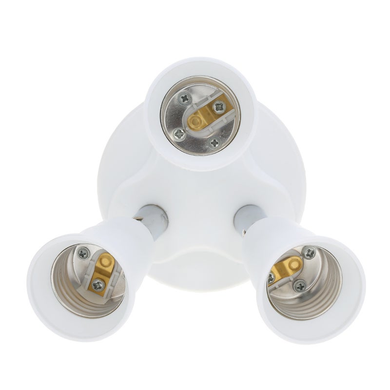 3 in 1 Light Socket Splitter E26/27 Adapter Converter for Standard LED Bulbs Vertical 180° Adjustable Horizontal 360° Adjustable Bendable Max 60W Socket Extender - Image 5