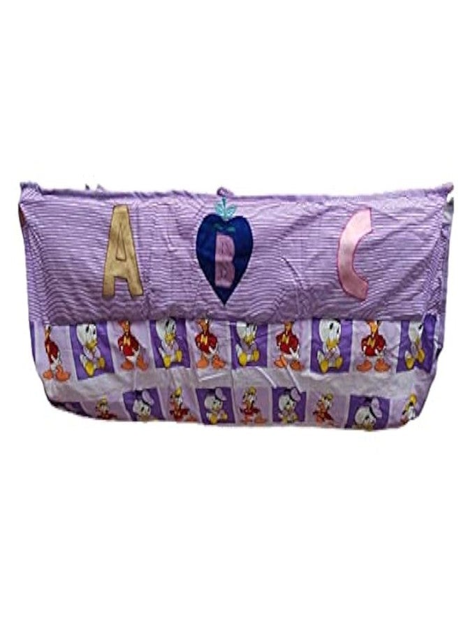 Dazzlia Dazzle Born Baby Khoya Cradle Cloth Only | Premium Cotton Baby Zoli for Ghodiyu, Jhula & Palna | Hanging Swing Hammock with Quilted Sponge Base & Integrated Protective Zipper Mosquito Net (Purple) - Image 1