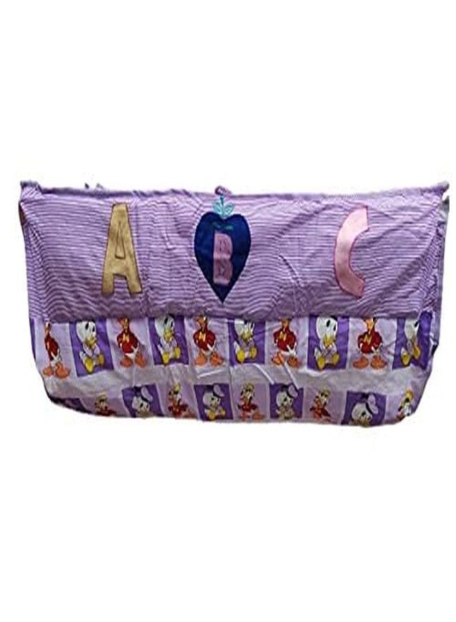 Dazzlia Dazzle Born Baby Khoya Cradle Cloth Only | Premium Cotton Baby Zoli for Ghodiyu, Jhula & Palna | Hanging Swing Hammock with Quilted Sponge Base & Integrated Protective Zipper Mosquito Net (Purple) - Image 2