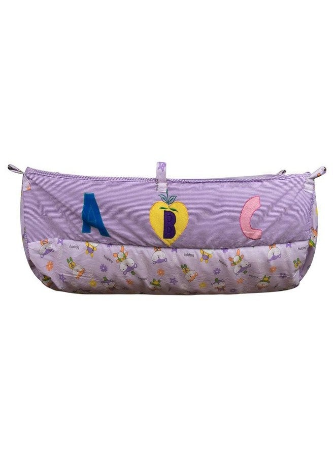 Dazzlia Dazzle Born Baby Khoya Cradle Cloth Only | Premium Cotton Baby Zoli for Ghodiyu, Jhula & Palna | Hanging Swing Hammock with Quilted Sponge Base & Integrated Protective Zipper Mosquito Net (Purple) - Image 3