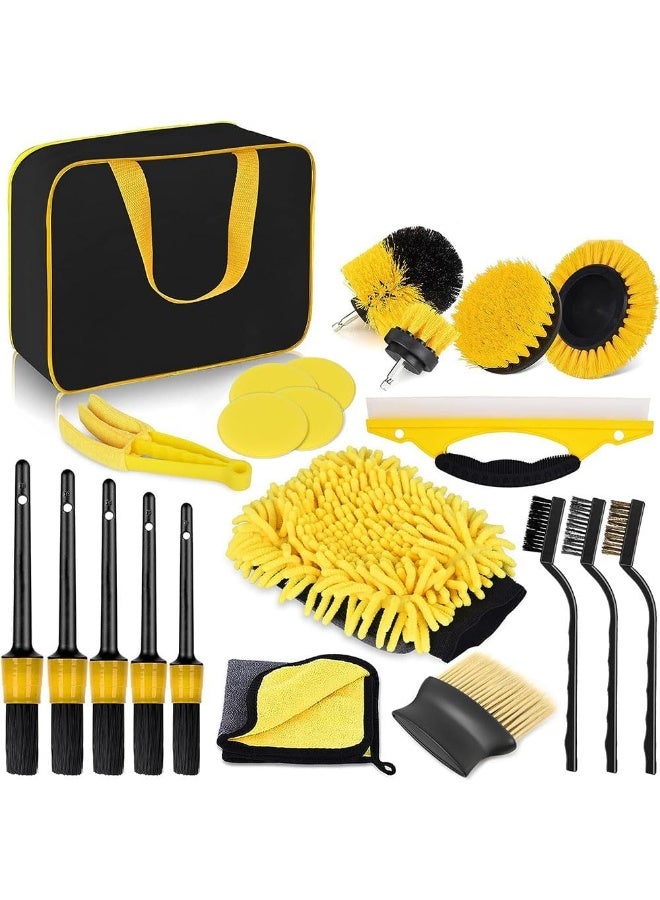 Bukela 22Pack Drill Brush Attachment Set for Mercedes-Benz GLA35 AMG 2020-2025, Car Wash Cleaning Kit, Automotive Detailing Drill Scrub, Vehicle Cleaning Supplies - Image 1