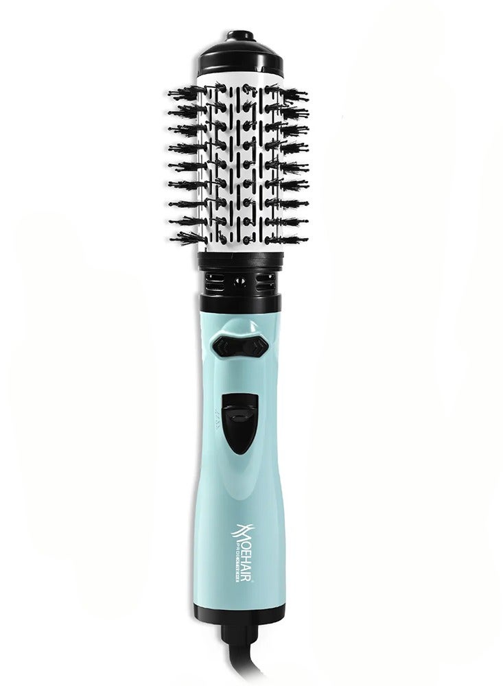 موهير فرشاة تجفيف الشعر الاحترافية للنساء والفتيات بقوة 1200 واط، تجفف وتحافظ على رطوبة الشعر وتقلل وقت التصفيف. فرشاة MO-7153 ذات تصميم أنيق لسهولة الاستخدام في المنزل أو كمصفف شعر. أداء سريع لتصفيف الشعر الناعم والمجعد. - Image 1