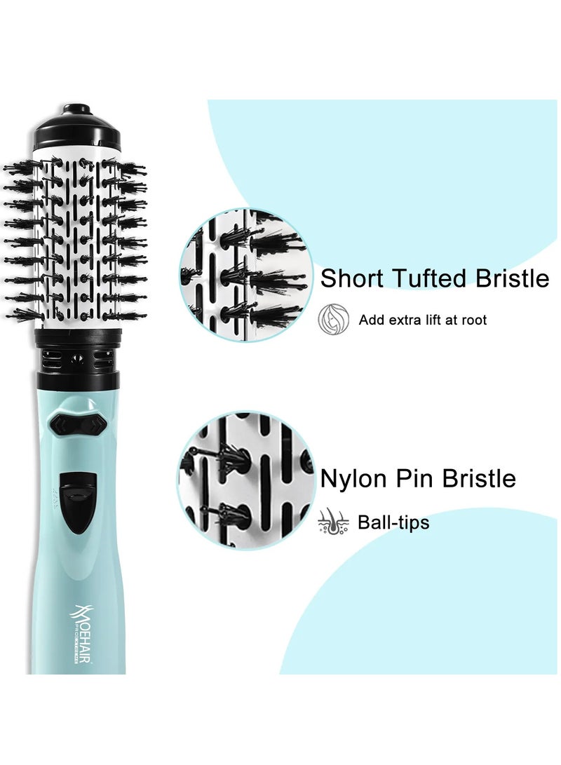 موهير فرشاة تجفيف الشعر الاحترافية للنساء والفتيات بقوة 1200 واط، تجفف وتحافظ على رطوبة الشعر وتقلل وقت التصفيف. فرشاة MO-7153 ذات تصميم أنيق لسهولة الاستخدام في المنزل أو كمصفف شعر. أداء سريع لتصفيف الشعر الناعم والمجعد. - Image 2