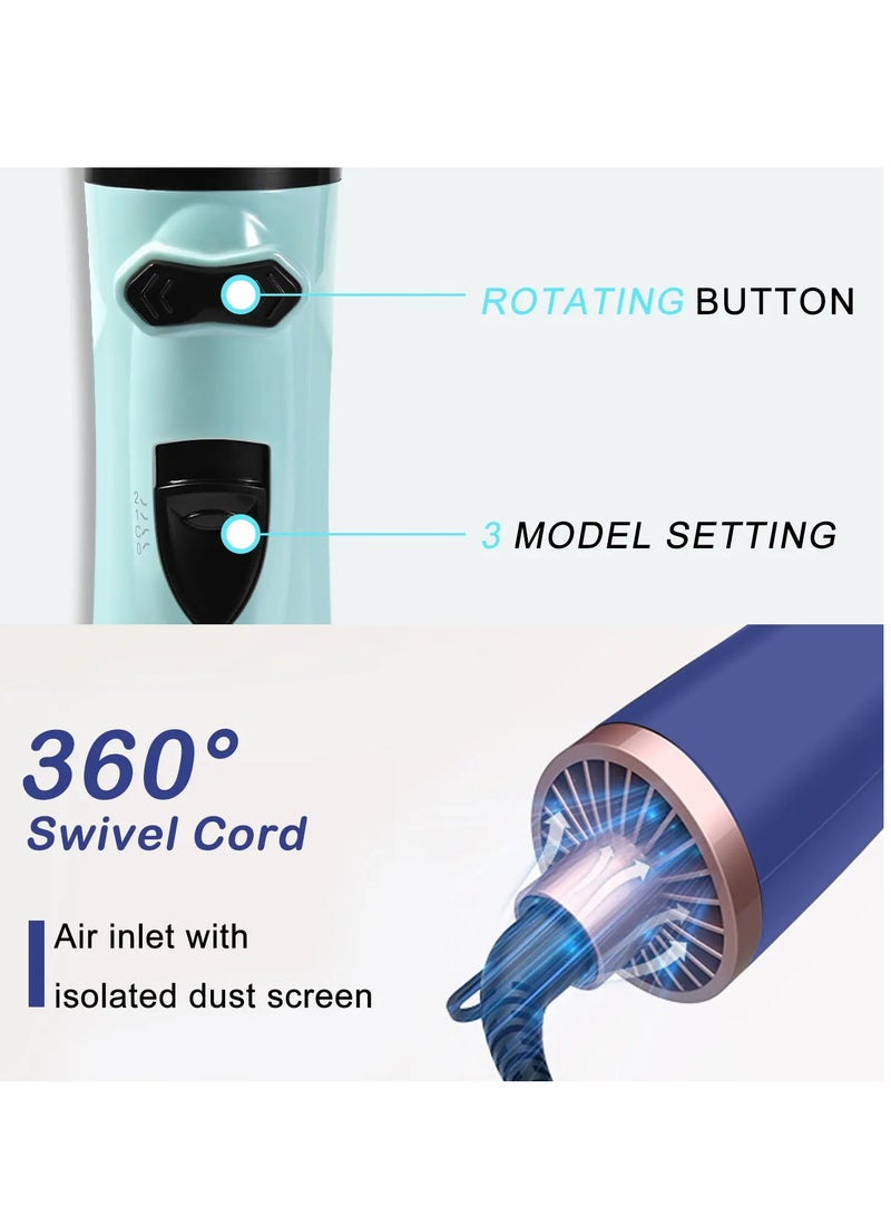 موهير فرشاة تجفيف الشعر الاحترافية للنساء والفتيات بقوة 1200 واط، تجفف وتحافظ على رطوبة الشعر وتقلل وقت التصفيف. فرشاة MO-7153 ذات تصميم أنيق لسهولة الاستخدام في المنزل أو كمصفف شعر. أداء سريع لتصفيف الشعر الناعم والمجعد. - Image 4