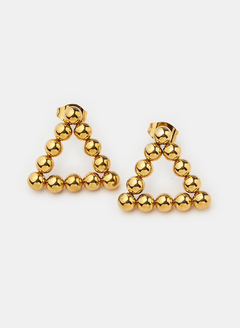 Triangle Dotted Earrings - Image 1