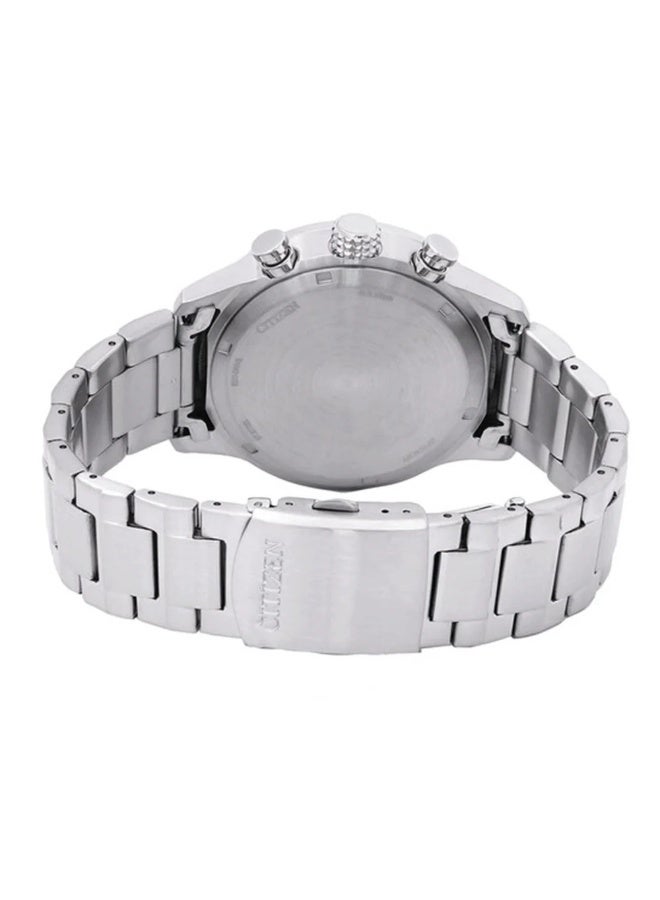 سيتيزن Eco-Drive Chronograph Men’s Watch CA0790-83E, 43 mm Black Dial, Stainless Steel Case & Bracelet, 100 m WR - Image 5