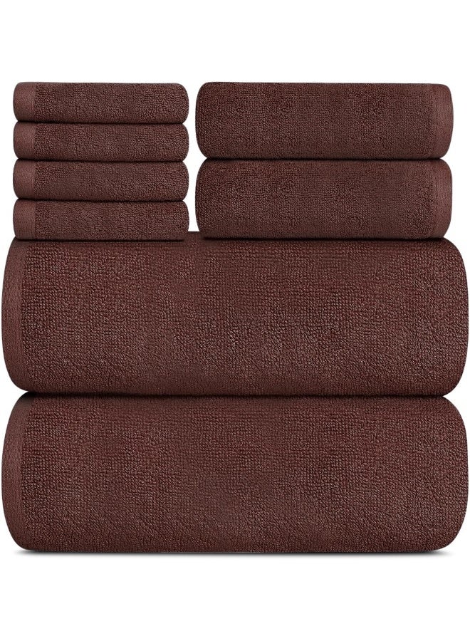 Topify Premium Bath Towels Set Pack of 8  - Image 1