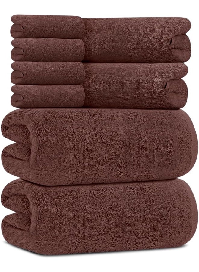 Topify Premium Bath Towels Set Pack of 8  - Image 2