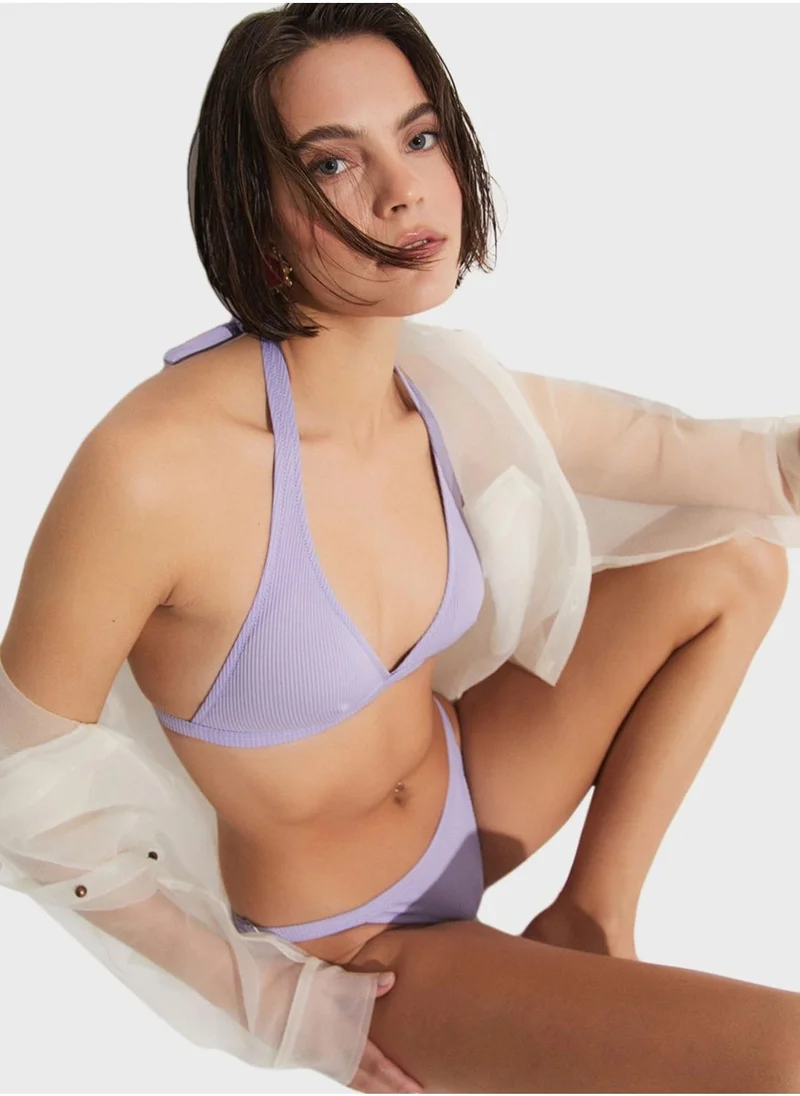 JUNE Halter Neck Bikini Top & Bottom Set