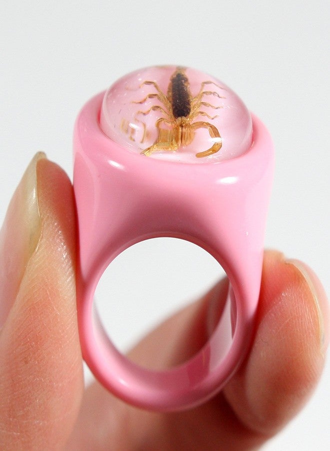 REALBUG Golden Scorpion Pink Ring Size 6 - Image 3