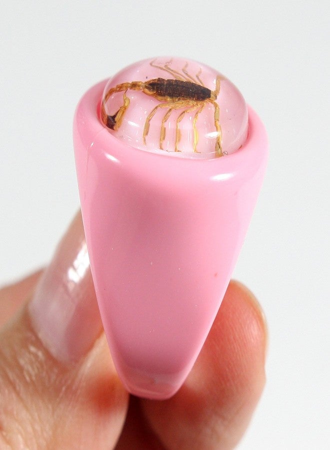 REALBUG Golden Scorpion Pink Ring Size 6 - Image 4