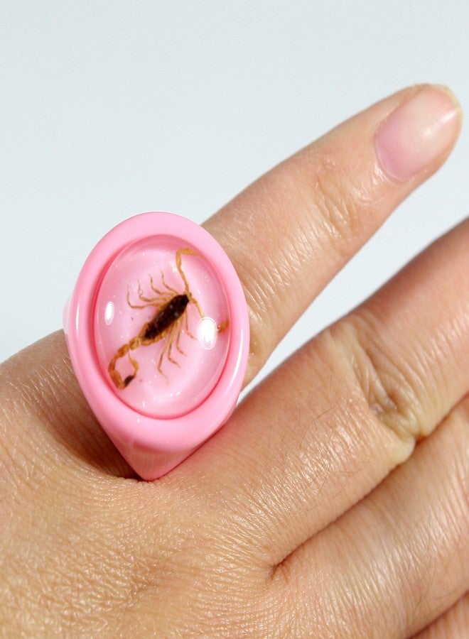 REALBUG Golden Scorpion Pink Ring Size 6 - Image 5
