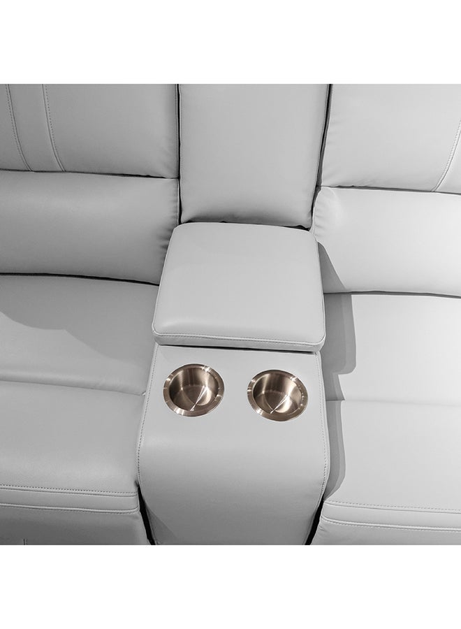 Home Box Jordan 2-Seater Fabric Recliner Sofa with Console and Cup Holders 96 x 101 x 152 cm - Image 4