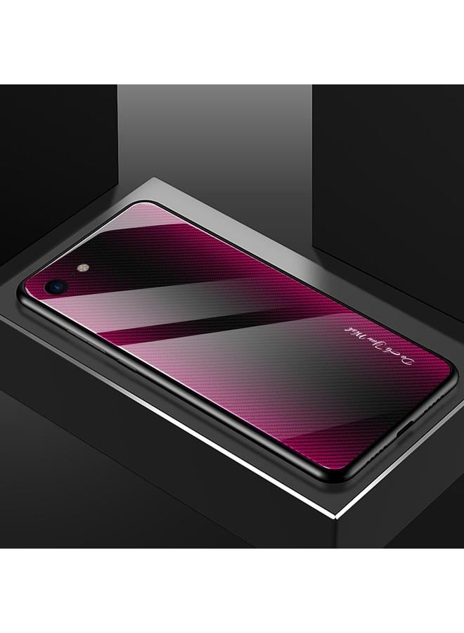 LC.IMEEKE Case For iPhone SE 2022 / SE 2020 / 8 / 7 Texture Gradient Glass Protective Case - Image 2