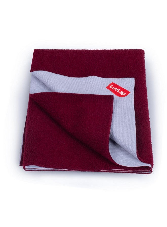 Luvlap LuvLap Instadry Anti-Piling Fleece Extra Absorbent Quick Dry Sheet for Baby, Baby Bed Protector, Waterproof Baby Sheet, Small Size 50x70cm, Pack of 1, Purple  - Image 1