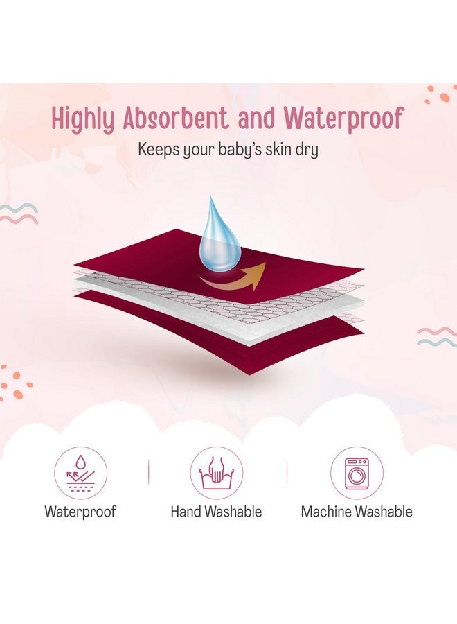 Luvlap LuvLap Instadry Anti-Piling Fleece Extra Absorbent Quick Dry Sheet for Baby, Baby Bed Protector, Waterproof Baby Sheet, Small Size 50x70cm, Pack of 1, Purple  - Image 3