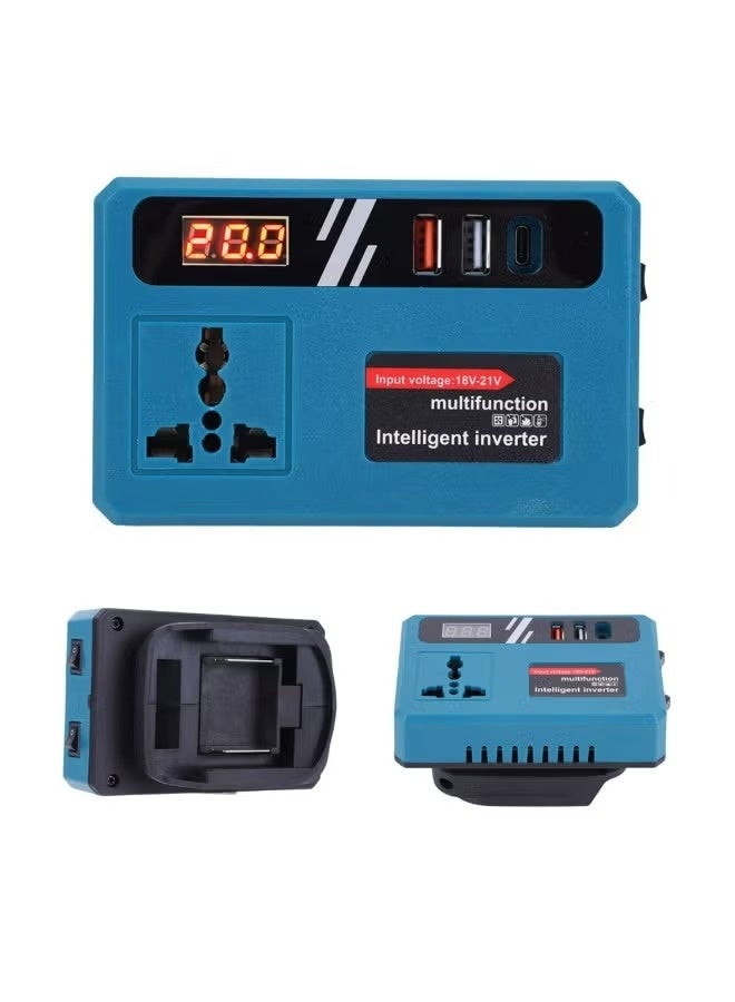 TOBI Multifunctional Intelligent Inverter Converter 21V to 110V/220V Power Adapter with Dual-Engine Intelligent Flash Charging, Advanced Protection System, Low Energy Consumption, High Compatibility and Anti-Electric Shock Design - Image 1