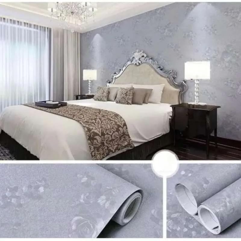 HAPPYMATES wall Stickers for Kitchen Oil Proof and Waterproof Wallpaper for Kitchen, Kitchen wall Stickers Heat Resistant Aluminium Stickers fire Proof Sheets (60 X 200 Cm, Silver Diamond) - Image 2