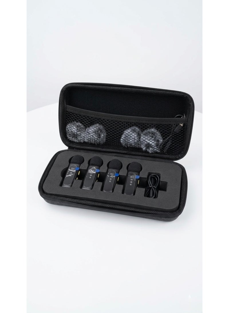 T90 4-in-1 Wireless Lavalier Microphone System with Noise Cancellation - Image 4