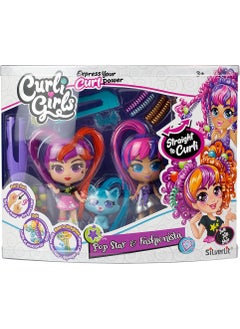 Silverlit Curli Girls 3 Set Hair Accessories and Pet  - Image 1
