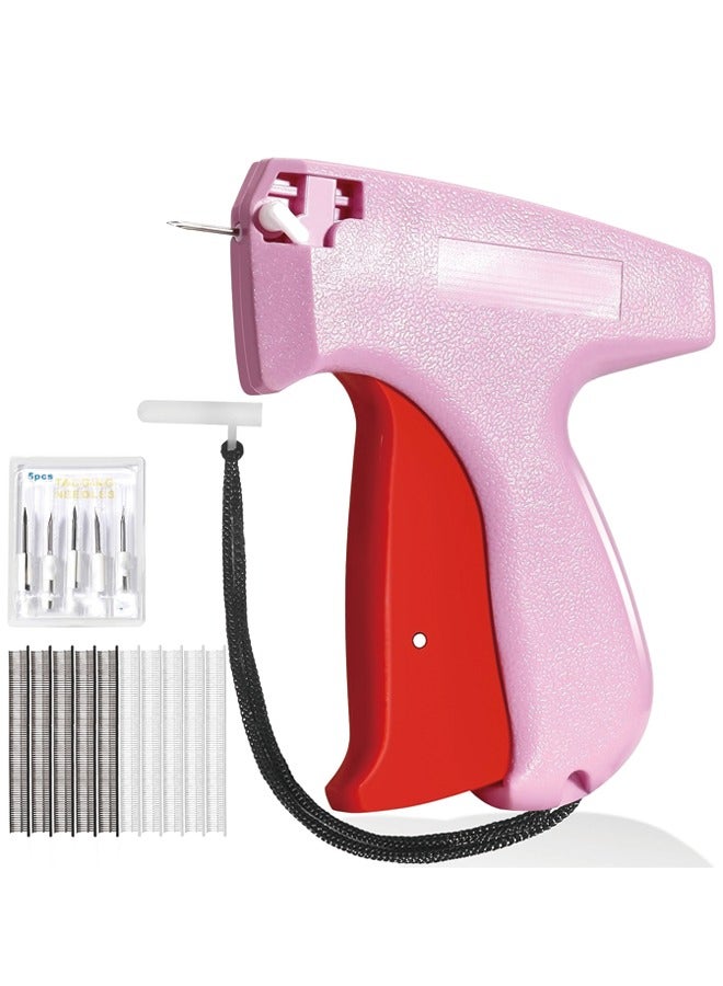 Fine Stitch Gun Stitchy Quick Clothing Fixer for Clothes,Micro Tagging Gun for Clothing with 6 Fine Needles & 1000 Pcs Fasteners,Mini Speedy Sticky Sewing Hemming Tool-Pink01  - Image 1