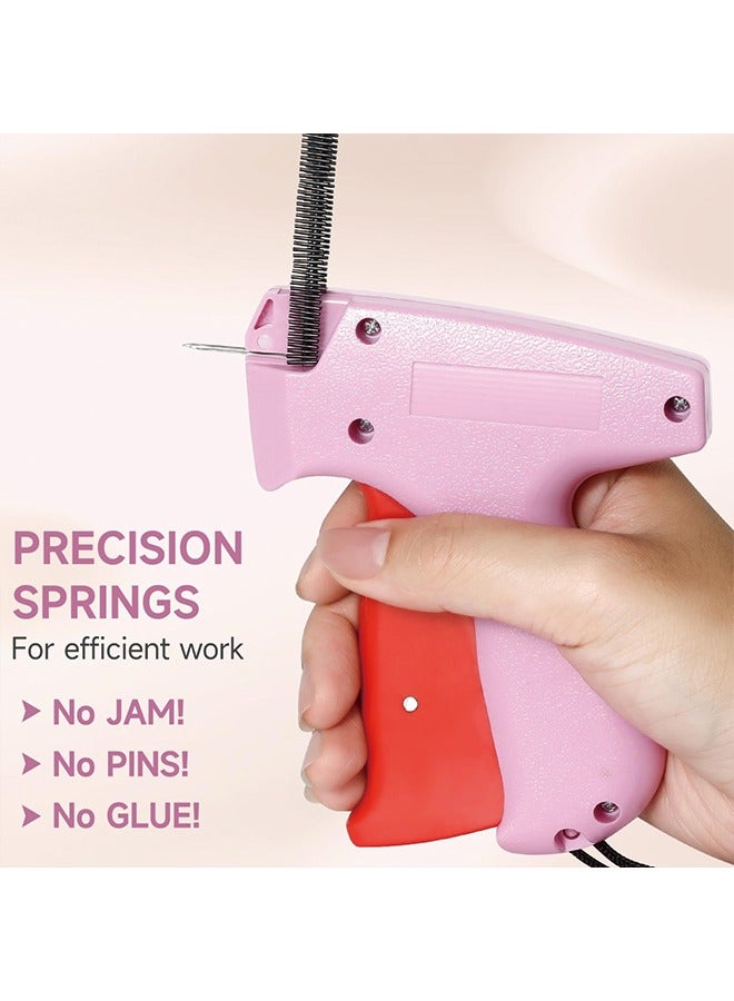 Fine Stitch Gun Stitchy Quick Clothing Fixer for Clothes,Micro Tagging Gun for Clothing with 6 Fine Needles & 1000 Pcs Fasteners,Mini Speedy Sticky Sewing Hemming Tool-Pink01  - Image 4