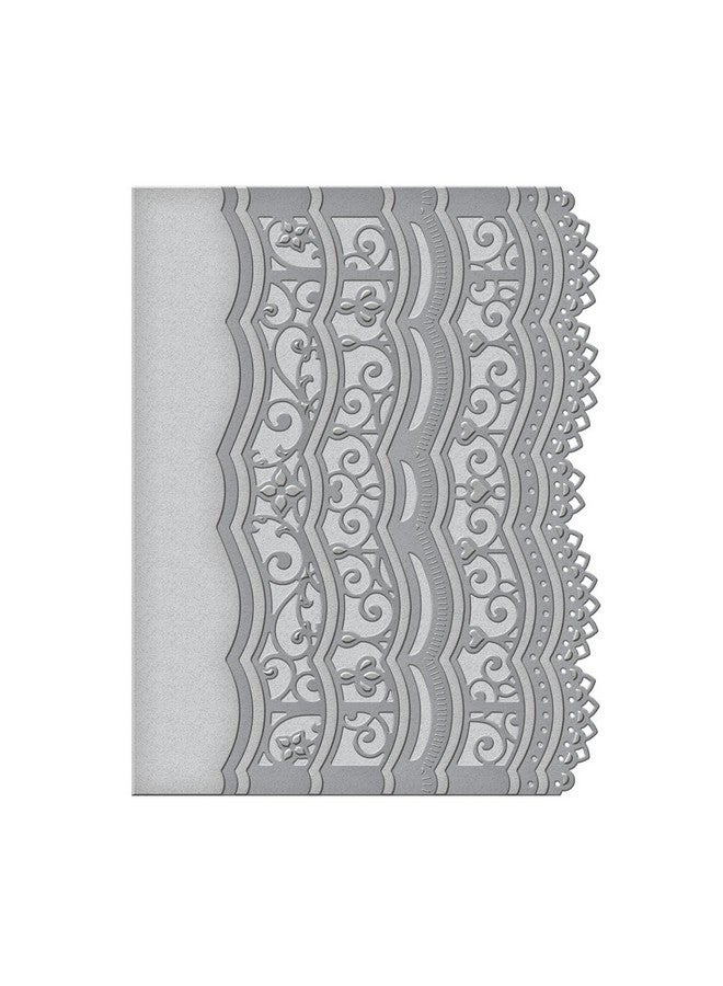 Spellbinders S5214 Borderabilities 'A2 Scalloped Borders Two' Scrapbooking Template - Image 1