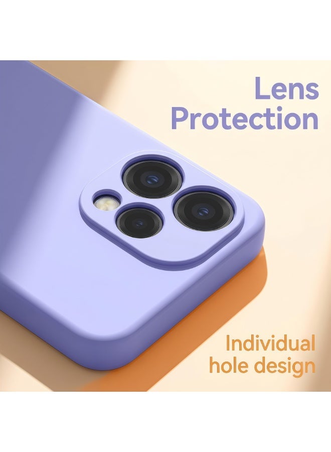 بارالونا حافظة لـ OPPO Reno15 5G، ناعمة ناعمة، غطاء سيليكون سائل، غلاف مات مقاوم للإصباغات والغبار مع بطانة من الألياف الدقيقة - أرجواني - Image 2