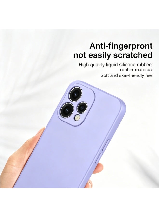 بارالونا حافظة لـ OPPO Reno15 5G، ناعمة ناعمة، غطاء سيليكون سائل، غلاف مات مقاوم للإصباغات والغبار مع بطانة من الألياف الدقيقة - أرجواني - Image 5
