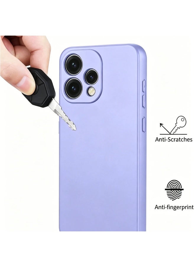 بارالونا حافظة لـ OPPO Reno15 5G، ناعمة ناعمة، غطاء سيليكون سائل، غلاف مات مقاوم للإصباغات والغبار مع بطانة من الألياف الدقيقة - أرجواني - Image 3