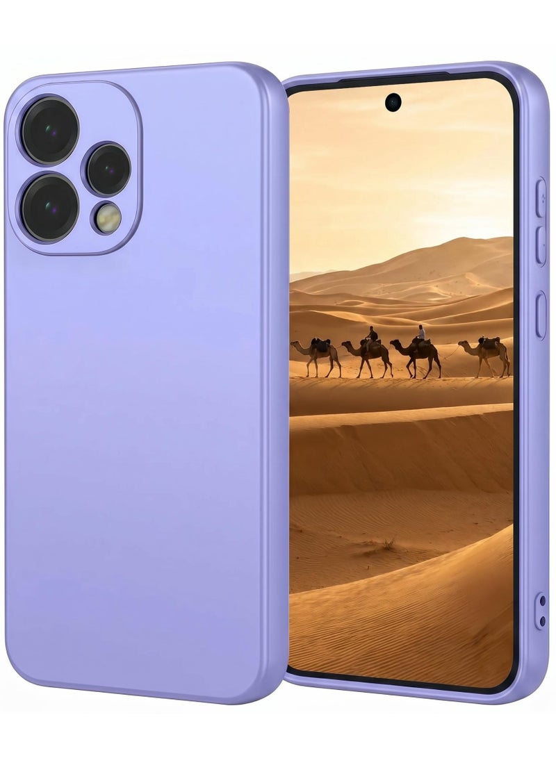 بارالونا حافظة لـ OPPO Reno15 5G، ناعمة ناعمة، غطاء سيليكون سائل، غلاف مات مقاوم للإصباغات والغبار مع بطانة من الألياف الدقيقة - أرجواني - Image 1