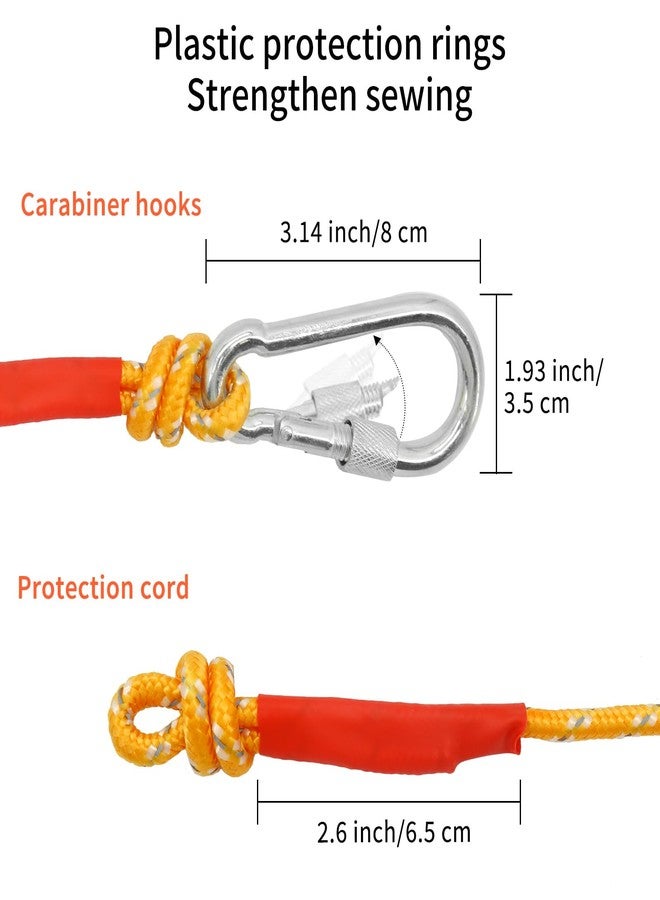 NewDoar 6mm Marine Floating Rope - High-Strength, Double-Braided Reflective Orange for Boating, Camping, Anchor,Fishing, Mooring, Rescue,Hi-Performance Boat Rope - Image 5